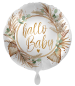 Preview: Folienballon - Hallo Baby, Botanic - ø 43cm